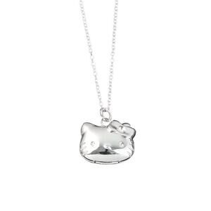 Y2K Hello Kitty Silver Locket Necklace